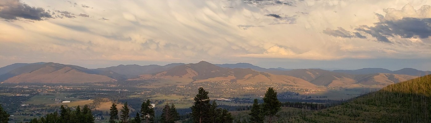 View of Missoula, Montana, home of Cedar Mountain Software, makers of PantrySoft.